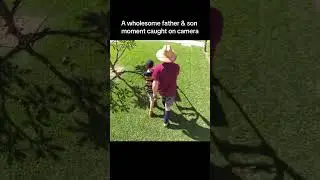 A wholesome father & son moment...