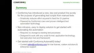Short Demo of Conformiq AutomatIQ for Eclipse Cucumber Selenium Java