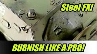 How to create metallic steel effect on tank model VMS weathering tutorial