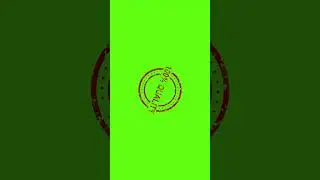 100% quality stamp animation | green screen overlay effect 