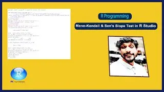 Mann-Kendall Trend & Sen's Slope Test in R Studio || R Programming || Statistics