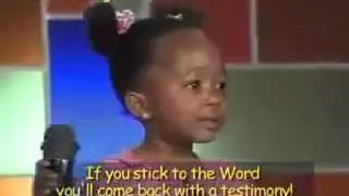 Two Year Old Baby Girl Preaching...