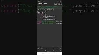 Program to Print the Positive and Negative Elements from a list in Python