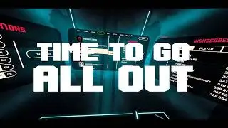 Trying to go over 9000 in beat saber.
