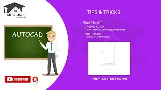 Autocad 15x30 (50 gaj) House Floor Plan 2 BHK With Car Parking Tutorial