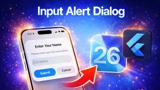 Flutter Dialog | iOS 26 Input Alert Dialog in Flutter | 