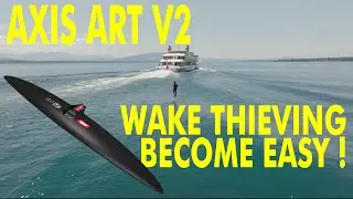 AXIS ART V2 999 - Wake thieving from Nyon to Coppet behind CGN boat 