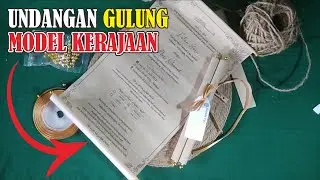 undangan gulung mewah kekinian | Undangan Pernikahan Rustic