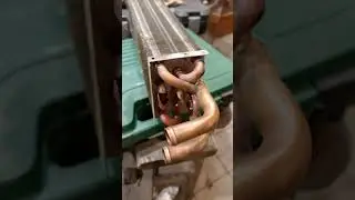 ремонт пайка радиатора печки часть 1