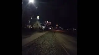 Салют на Новый Год в Саласпилсе.