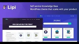Lipi v1.2 – Self Service Knowledge Base and Creative WordPress Theme Nulled