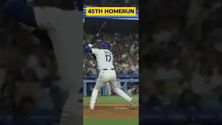 Ohtani Hits His 45th Homerun!! ⚾️ #homerun #ohtani #dodgers #trending
