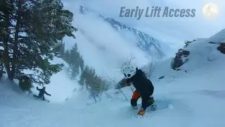 Riding the Ski Resort BEFORE IT OPENS !! - Snowbasin Powder Day 2024