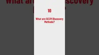 What are SCCM Discovery Methods