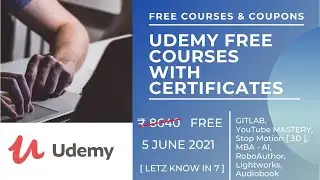 10+ Udemy Free Courses With Certificates | Certified Free Online Courses Students 