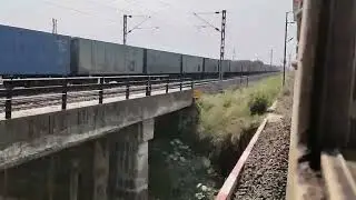 WAG 12 goods train overtaken by 11040 Maharashtra express near Nagpur