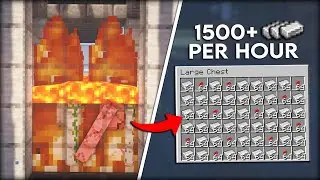 Minecraft 1.21 EASY IRON FARM TUTORIAL | 1500+ Iron Per Hour - Easy and Efficient