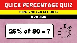 Math Quiz That Will Test Your Percent Skills!