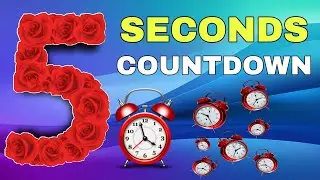 5 Seconds Reverse Timer💯 Green Screen|5 Seconds Reverse Countdown Copyright Free Green Screen #a2sir