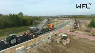 Aufbringen der Fahrbahn gesamt