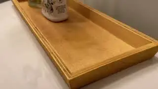 Bamboo Tea Serving Tray 3 Pcs Decorative Multi Use Bathroom Counter Tray Review