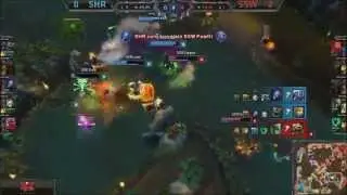 SSW vs SHR mid game team fight (Game 3)