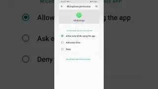 How to customise microphone settings of WhatsApp 