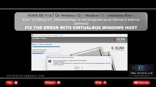 Fix : C:\xilinx\14.7_VM\vboxmanage