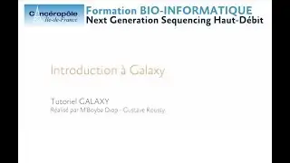 Formation NGS & Cancer : Introduction à Galaxy