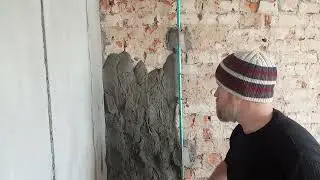 Штукатурка кухні, підготовка під плитку і підвіконня з граніту