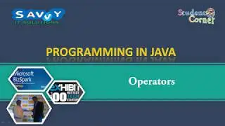[2020]-Programming in JAVA - Operators conditional operator, Bitwise Operators and Special Operators