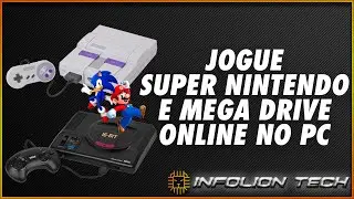JOGUE SUPER NINTENDO E MEGA DRIVE ONLINE NO PC (SEM INSTALAR NADA!)