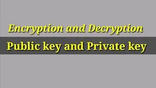 Public key Private key (Encryption Decryption)