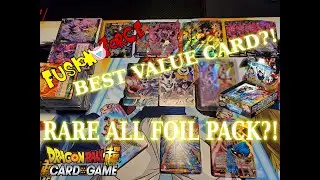 The BEST $ Card AND an ALL FOIL Pack? - CROSS SPIRITS booster opening (Dragon Ball Super Card Game)