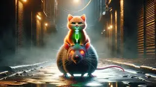 Brave Cat Saves Best Friend Rat 🐈🤝🐀❤️ #cat #cutecat #cute