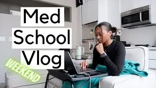 MED SCHOOL VLOG | weekend, content creation, research