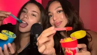 ASMR in German | Trying out extremely sour candy 🍭