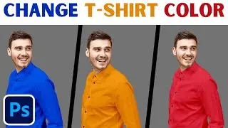 Photoshop Tutorial : How To Change T Shirt Color in Photoshop - Change T-Shirt Color