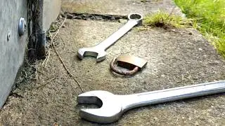 Lost my padlock key and had to do this.