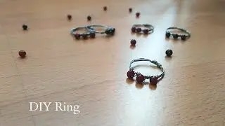 DIY rings | Wire Wrapped Ring making | How to make Diy Ring | Wires Beaded Ring