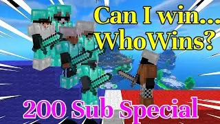 Minecraft Bedwars: How Many People Can I Fight Until I lose? (200 SUB SPECIAL) 