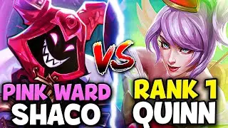 PINK WARD SHACO VS. THE RANK 1 QUINN | BATTLE OF THE ONE TRICKS!