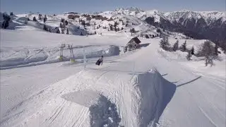 Freestyle skiing Zoncolan snowpark - Cinematic FPV