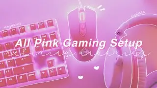 New PINK Gaming Setup Haul / Aesthetic Unboxing! 🌸✨ MOTOSPEED Keyboard, SADES MPOWER Headset