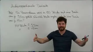 Antiproportionaler DREISATZ. Baumstamm Beispiel. Antiproportionaler Dreisatz einfach erklärt. #Mathe
