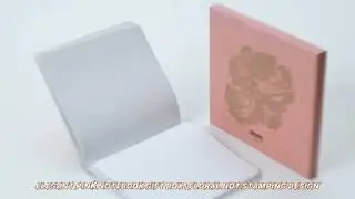 Elegant Pink Notebook Gift Box | Floral Hot Stamping Design