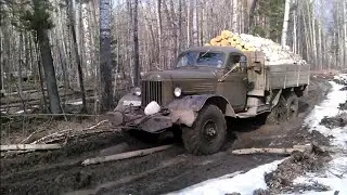 Зил 157 на лысой резине!!!