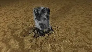 Man head in the rock - Houdini animation