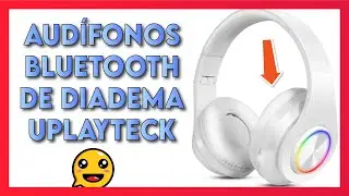 🚀 Audífonos de Diadema Bluetooth, Uplayteck Estéreo Inalámbricos con Luces LED Y Micrófono