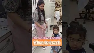 Junior Dentist explaining When to Brush your teeth 
